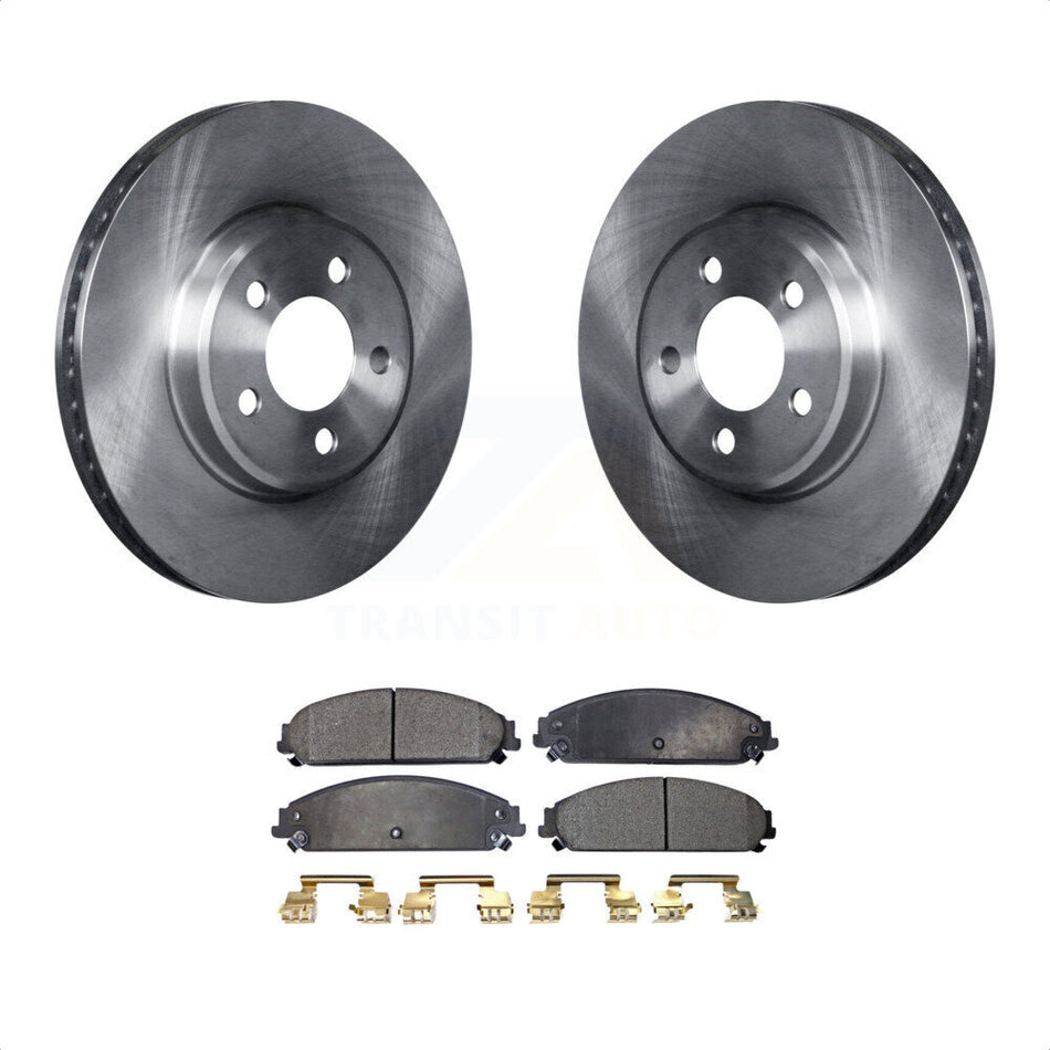 Front Disc Brake Rotors And Ceramic Pads Kit For Dodge Charger Chrysler 300 Challenger K8T-100220 by Transit Auto