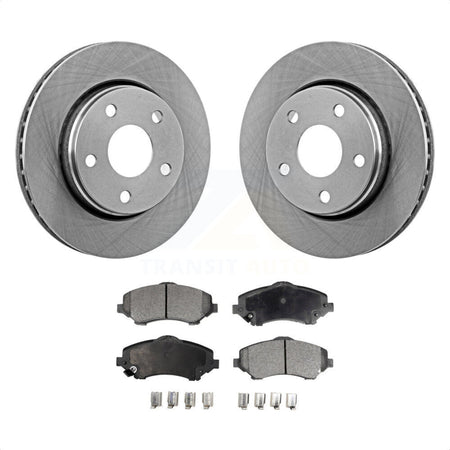 Front Disc Brake Rotors And Ceramic Pads Kit For Jeep Wrangler JK K8T-100229 by Transit Auto