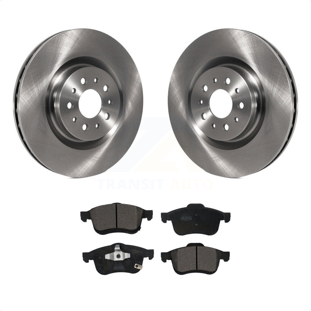 Front Disc Brake Rotors And Ceramic Pads Kit For 2015-2019 Ram ProMaster City K8T-100249 by Transit Auto