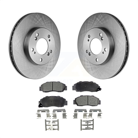 Front Disc Brake Rotors And Ceramic Pads Kit For Honda CR-V Acura Integra Prelude Odyssey Legend TL RL Isuzu Oasis K8T-100250 by Transit Auto