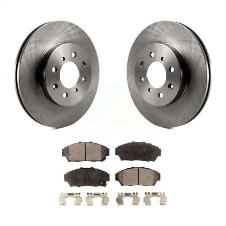 Front Disc Brake Rotors And Ceramic Pads Kit For Acura Integra Honda Civic K8T-100262 by Transit Auto