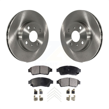 Front Disc Brake Rotors And Ceramic Pads Kit For 1993-1997 Toyota Corolla Geo Prizm K8T-100283 by Transit Auto