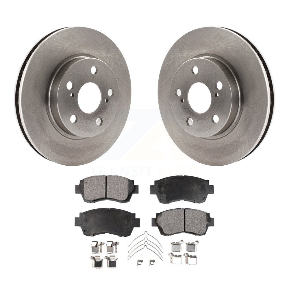 Front Disc Brake Rotors And Ceramic Pads Kit For 1998 Toyota Celica K8T-100293 by Transit Auto