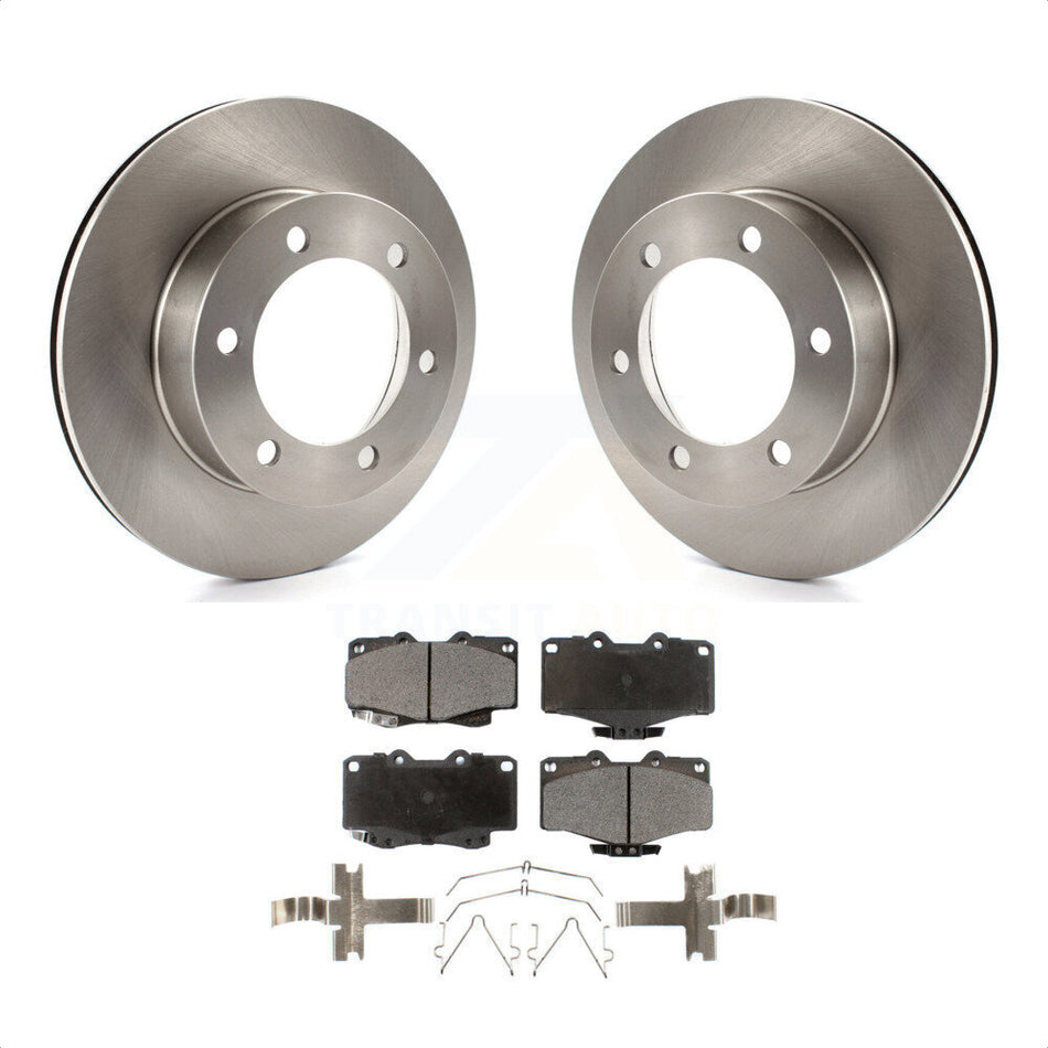 Front Disc Brake Rotors And Ceramic Pads Kit For Toyota 4Runner Tacoma K8T-100298 by Transit Auto