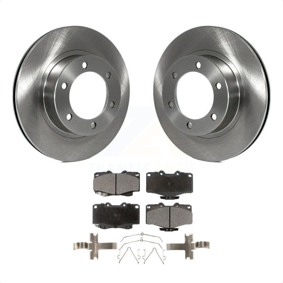 Front Disc Brake Rotors And Ceramic Pads Kit For Toyota 4Runner Tacoma K8T-100303 by Transit Auto