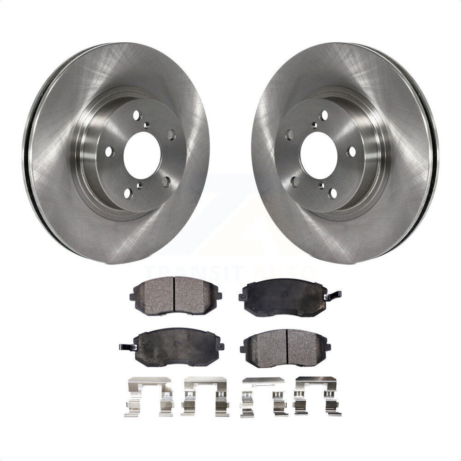 Front Disc Brake Rotors And Ceramic Pads Kit For Subaru Impreza Legacy Saab 9-2X K8T-100306 by Transit Auto