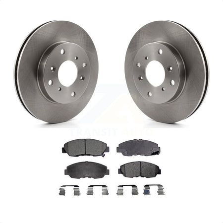 Front Disc Brake Rotors And Ceramic Pads Kit For 1998-2002 Honda Accord Sedan with 2.3L K8T-100309 by Transit Auto