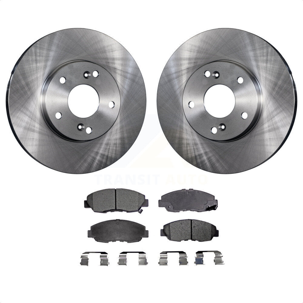 Front Disc Brake Rotors And Ceramic Pads Kit For 2011 Honda Civic GX K8T-100312 by Transit Auto