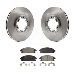 Front Disc Brake Rotors And Ceramic Pads Kit For Nissan Pathfinder INFINITI QX4 K8T-100317