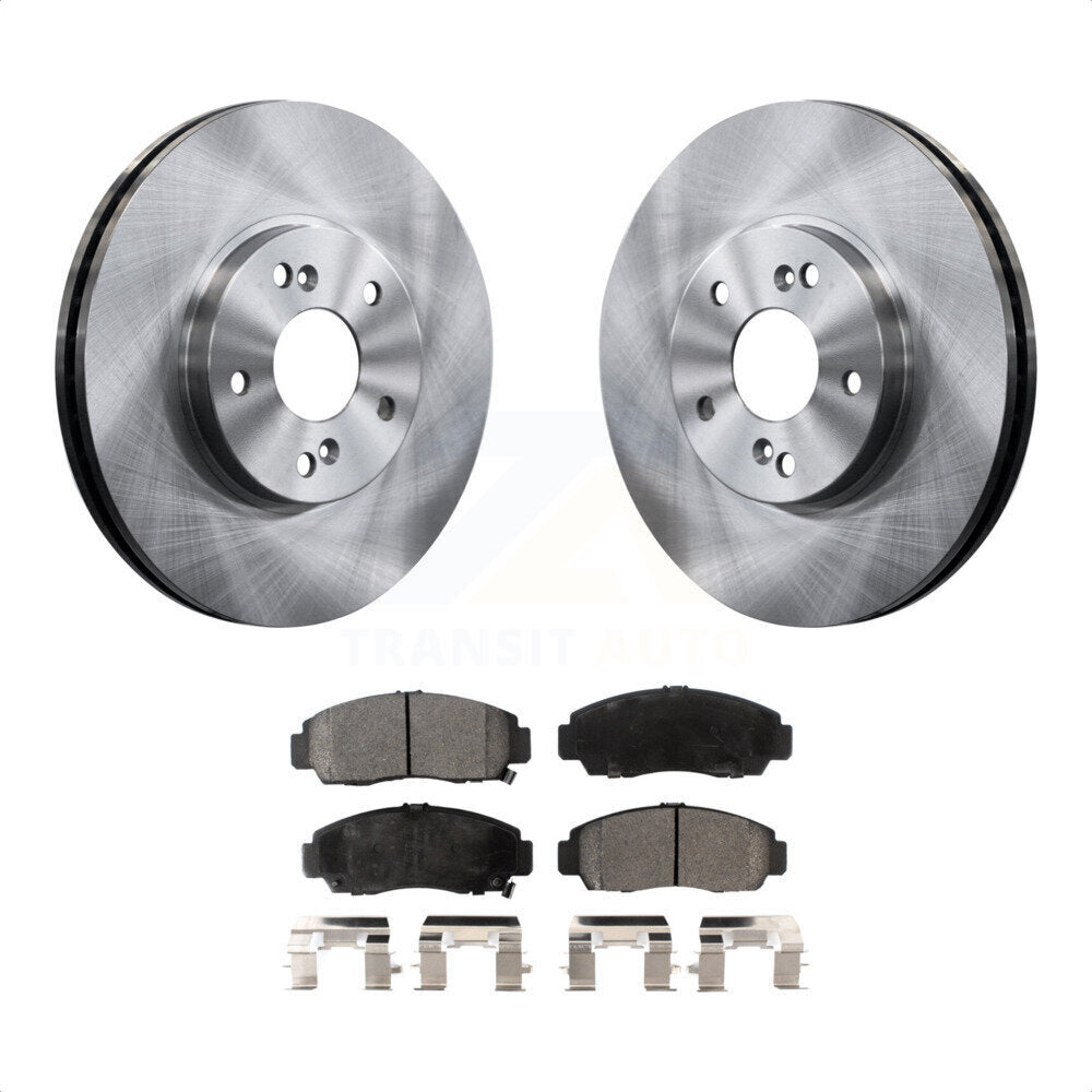 Front Disc Brake Rotors And Ceramic Pads Kit For Honda Accord Acura TL TSX CL K8T-100325 by Transit Auto