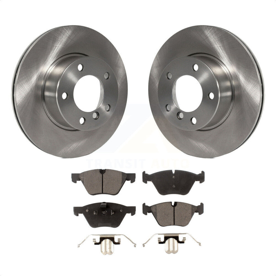 Front Disc Brake Rotors And Ceramic Pads Kit For BMW 528i 525i K8T-100329 by Transit Auto