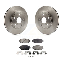 Front Disc Brake Rotors And Ceramic Pads Kit For 2004-2006 Lexus ES330 K8T-100337