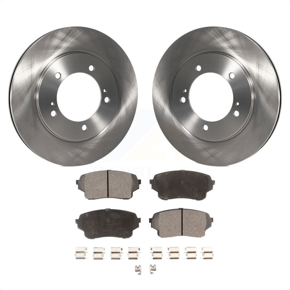 Front Disc Brake Rotors And Ceramic Pads Kit For Suzuki XL-7 Grand Vitara K8T-100340 by Transit Auto