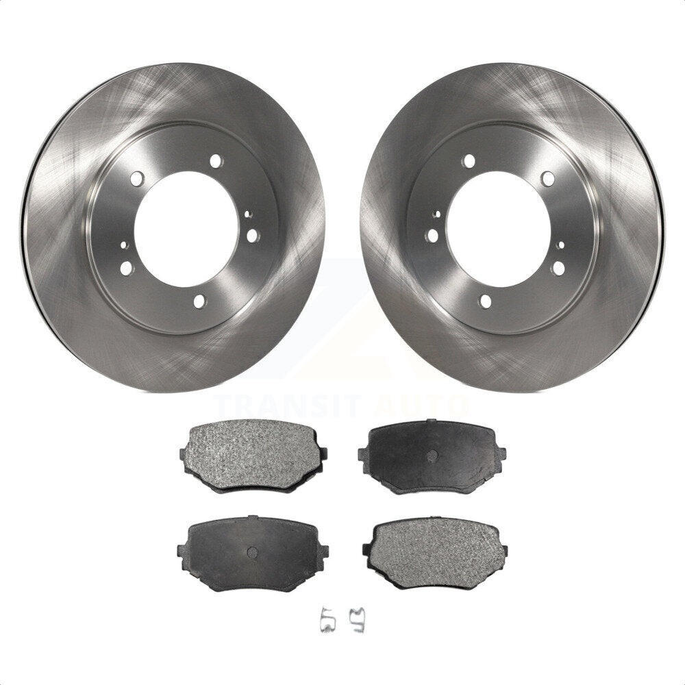 Front Disc Brake Rotors And Ceramic Pads Kit For Suzuki Grand Vitara XL-7 K8T-100341 by Transit Auto