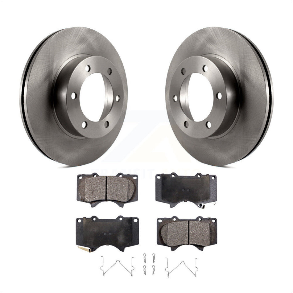 Front Disc Brake Rotors And Ceramic Pads Kit For Toyota Tundra Sequoia K8T-100342 by Transit Auto