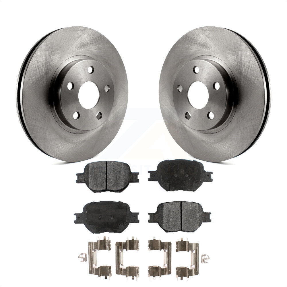 Front Disc Brake Rotors And Ceramic Pads Kit For Scion tC Toyota Celica K8T-100343 by Transit Auto