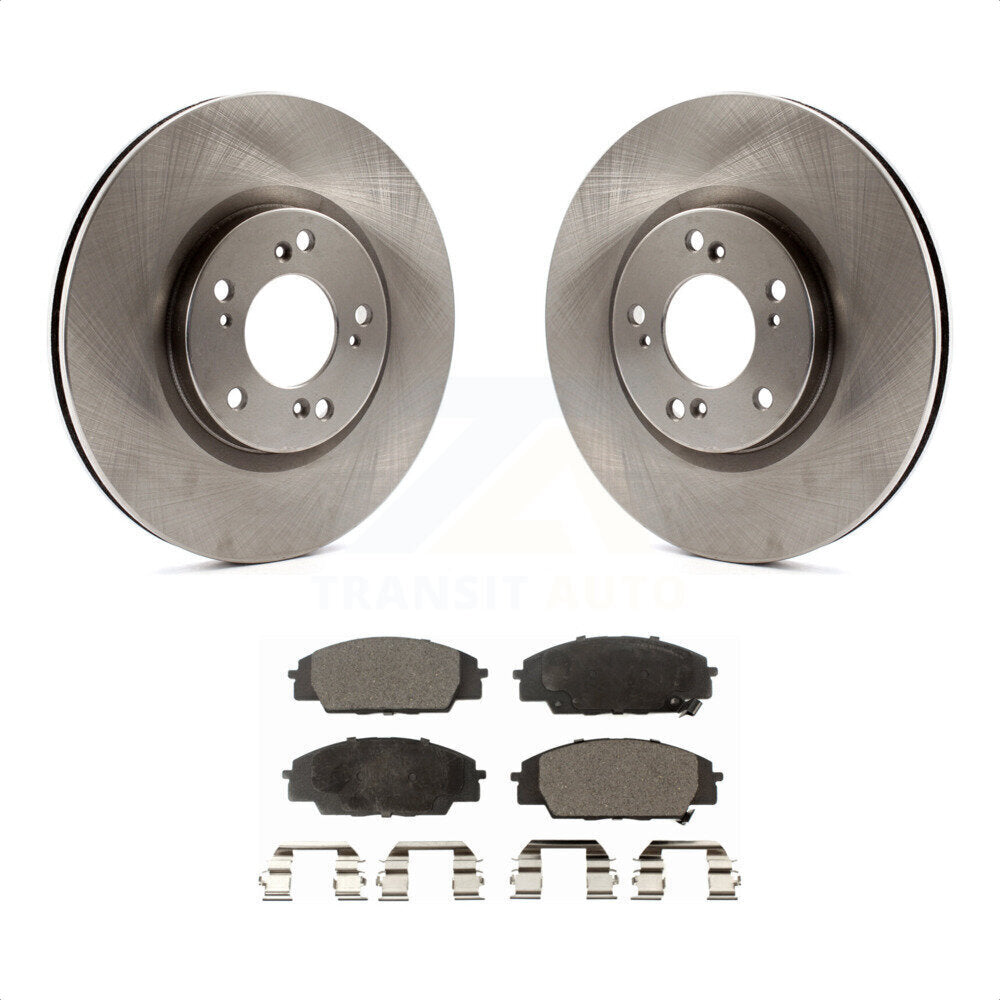 Front Disc Brake Rotors And Ceramic Pads Kit For 2000-2009 Honda S2000 K8T-100345 by Transit Auto