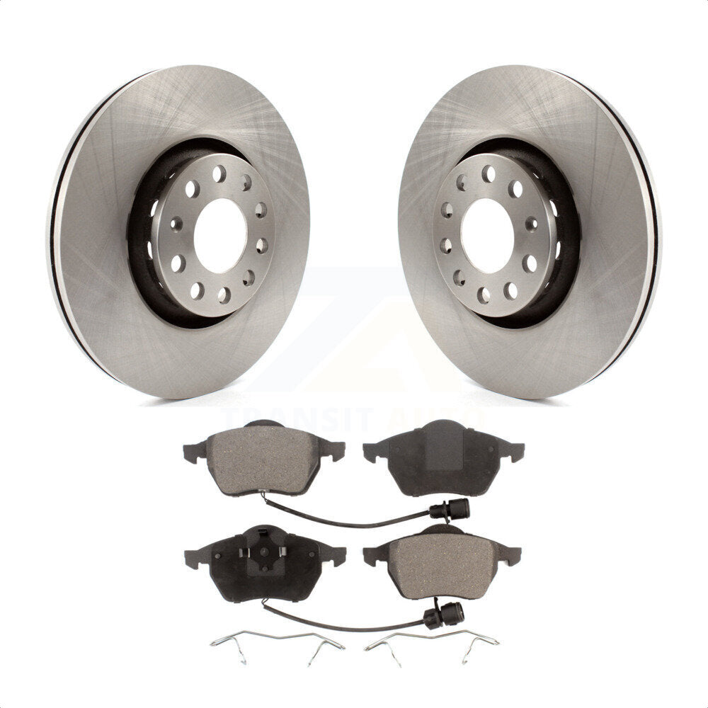 Front Disc Brake Rotors And Ceramic Pads Kit For 1997-1999 Audi A8 Quattro K8T-100356 by Transit Auto