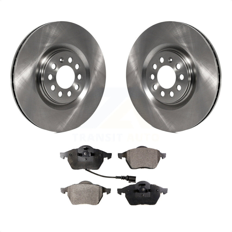 Front Disc Brake Rotors And Ceramic Pads Kit For Volkswagen Jetta Audi Golf TT Quattro K8T-100360 by Transit Auto