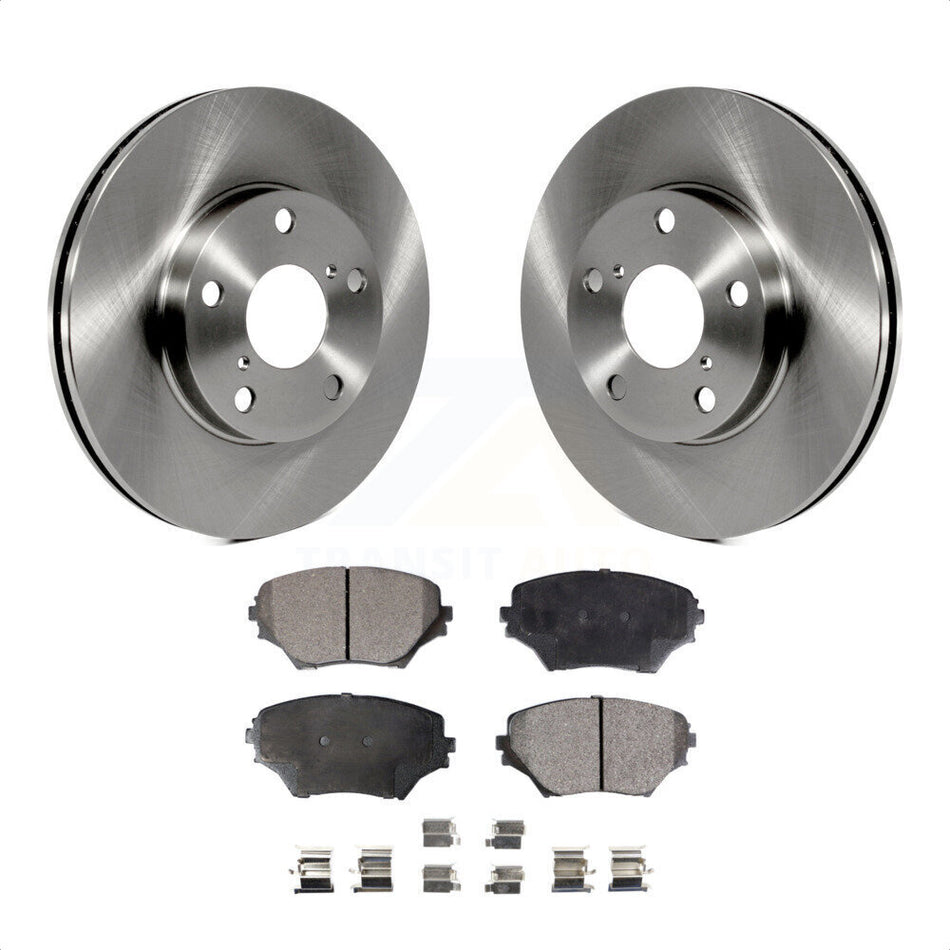 Front Disc Brake Rotors And Ceramic Pads Kit For Toyota RAV4 K8T-100371 by Transit Auto