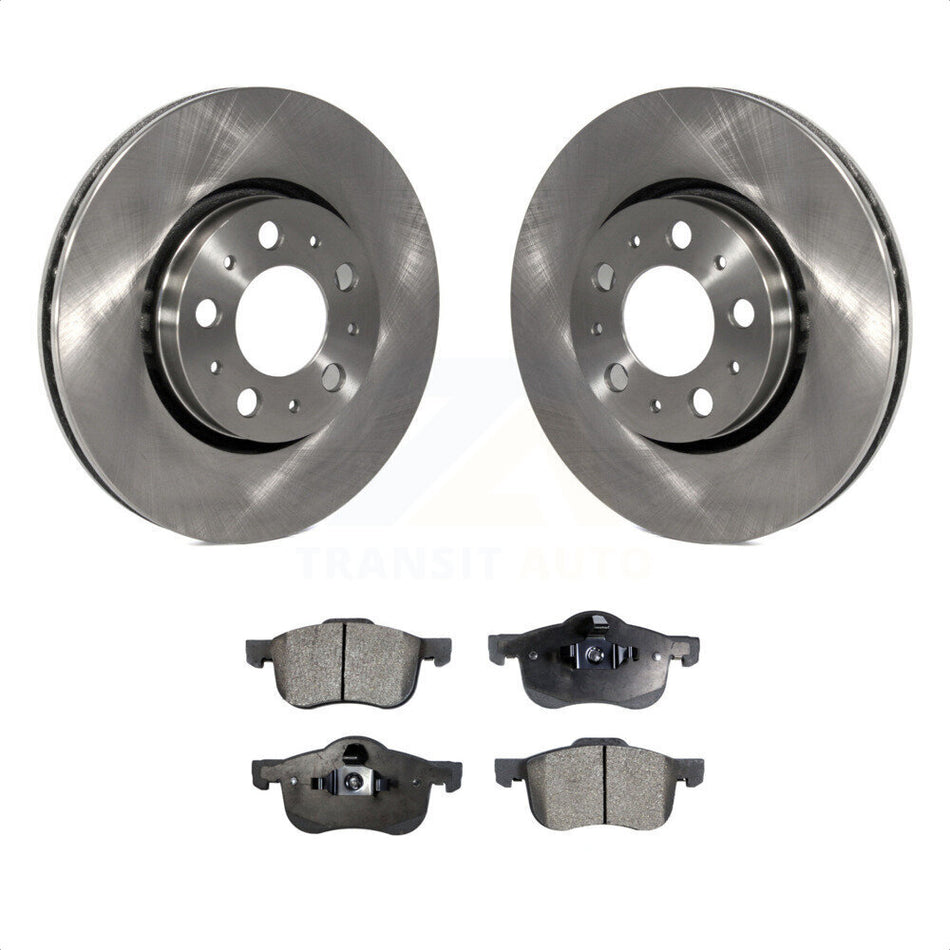 Front Disc Brake Rotors And Ceramic Pads Kit For Volvo S60 V70 XC70 S80 K8T-100373 by Transit Auto