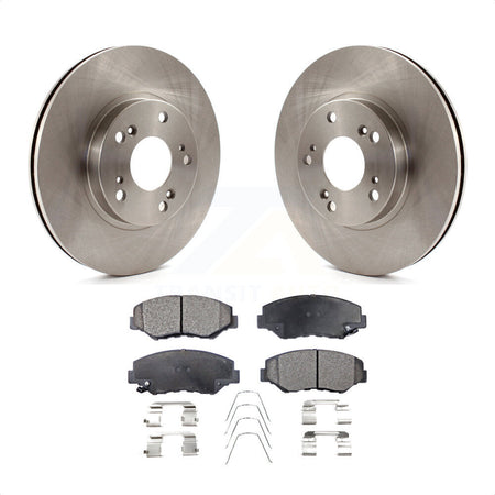 Front Disc Brake Rotors And Ceramic Pads Kit For 2002-2004 Honda CR-V K8T-100381 by Transit Auto