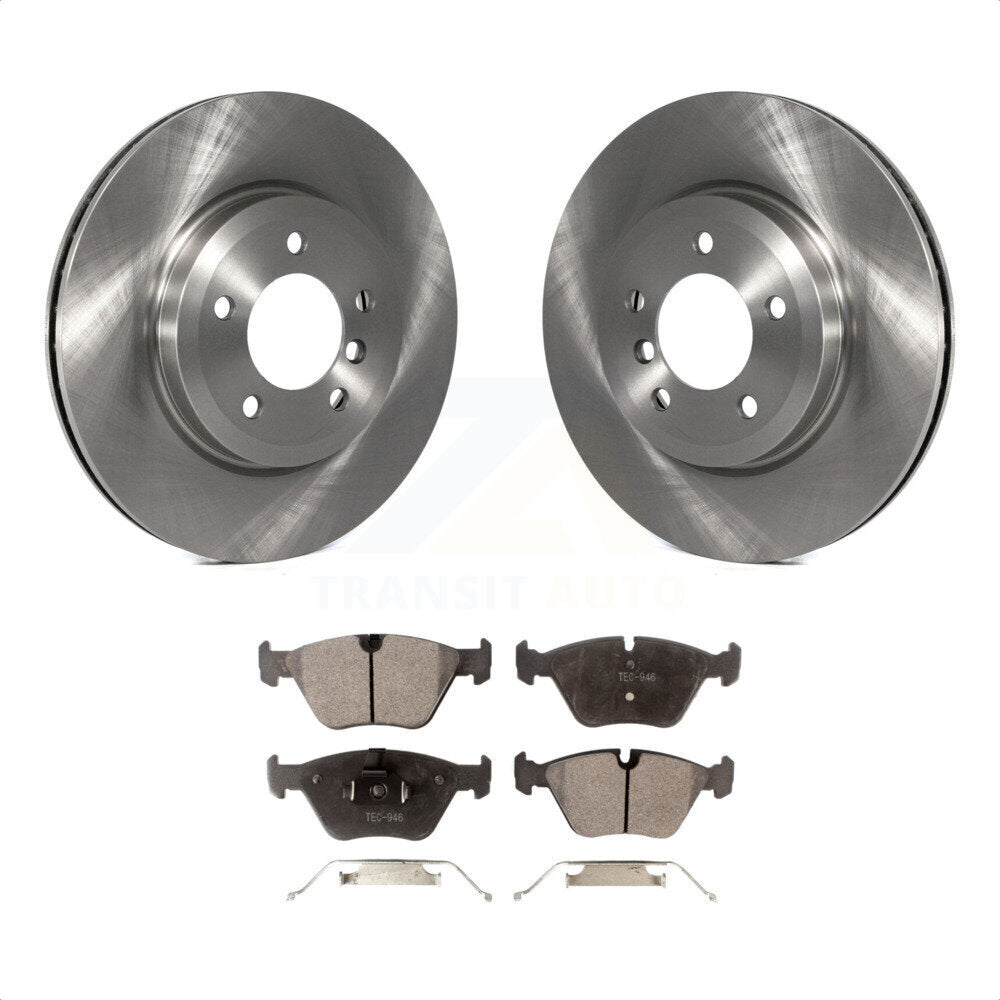 Front Disc Brake Rotors And Ceramic Pads Kit For BMW 330Ci 330i Z4 330xi K8T-100397 by Transit Auto