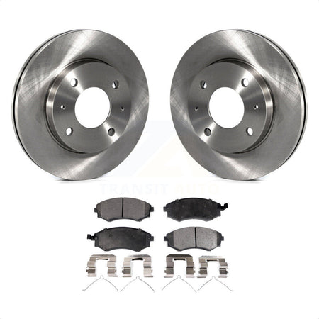 Front Disc Brake Rotors And Ceramic Pads Kit For Hyundai Elantra Sonata Kia Optima Magentis K8T-100399 by Transit Auto