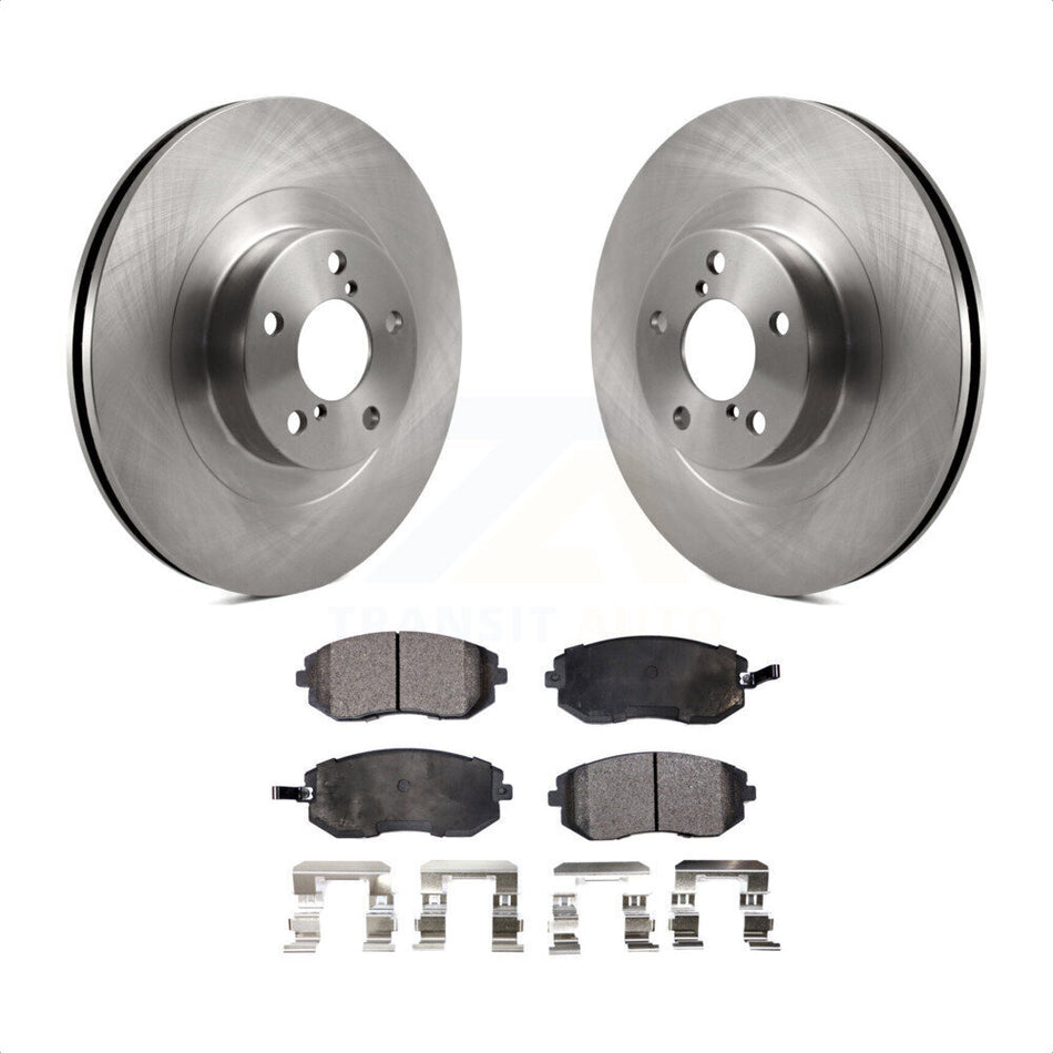 Front Disc Brake Rotors And Ceramic Pads Kit For Subaru Forester Outback Impreza Legacy Baja Saab 9-2X K8T-100411 by Transit Auto