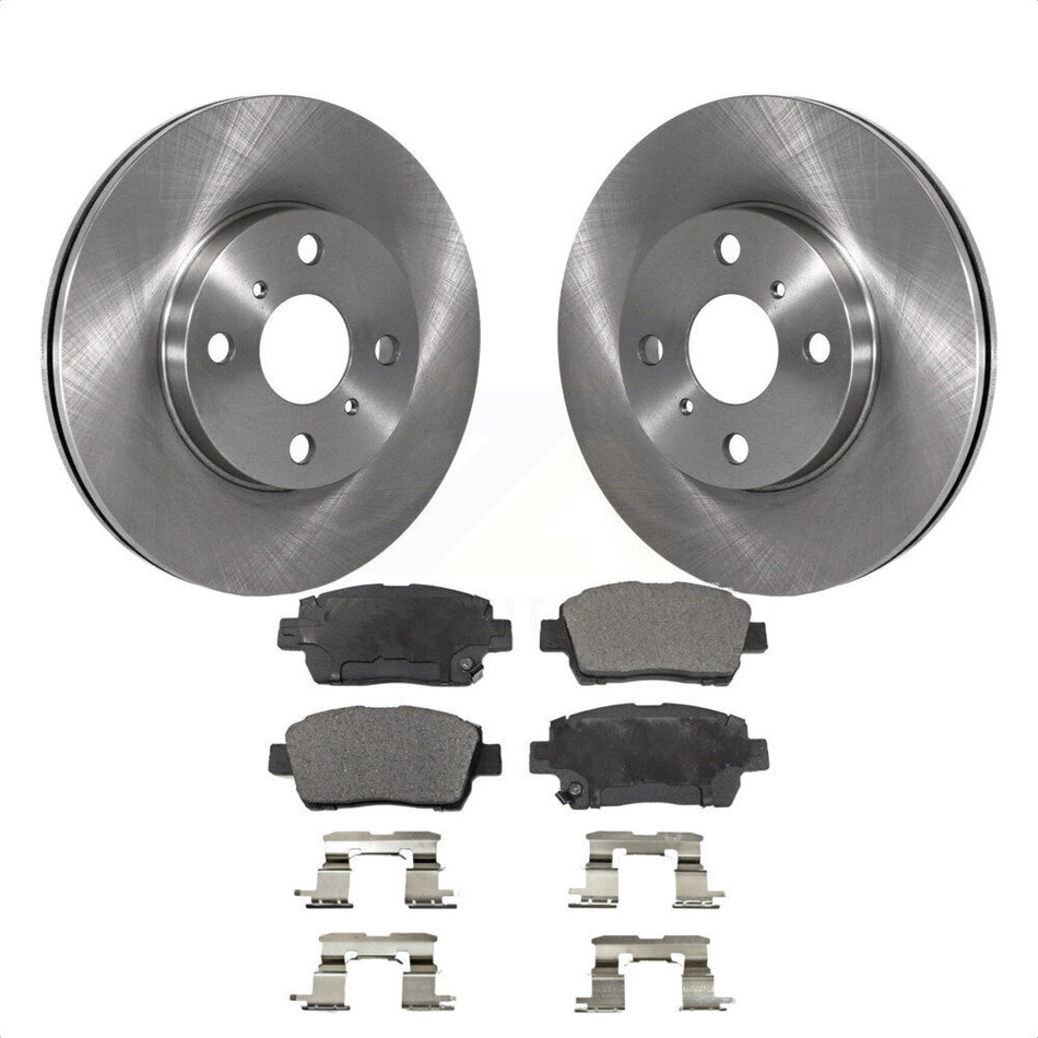 Front Disc Brake Rotors And Ceramic Pads Kit For 2004-2006 Scion xB xA K8T-100422 by Transit Auto