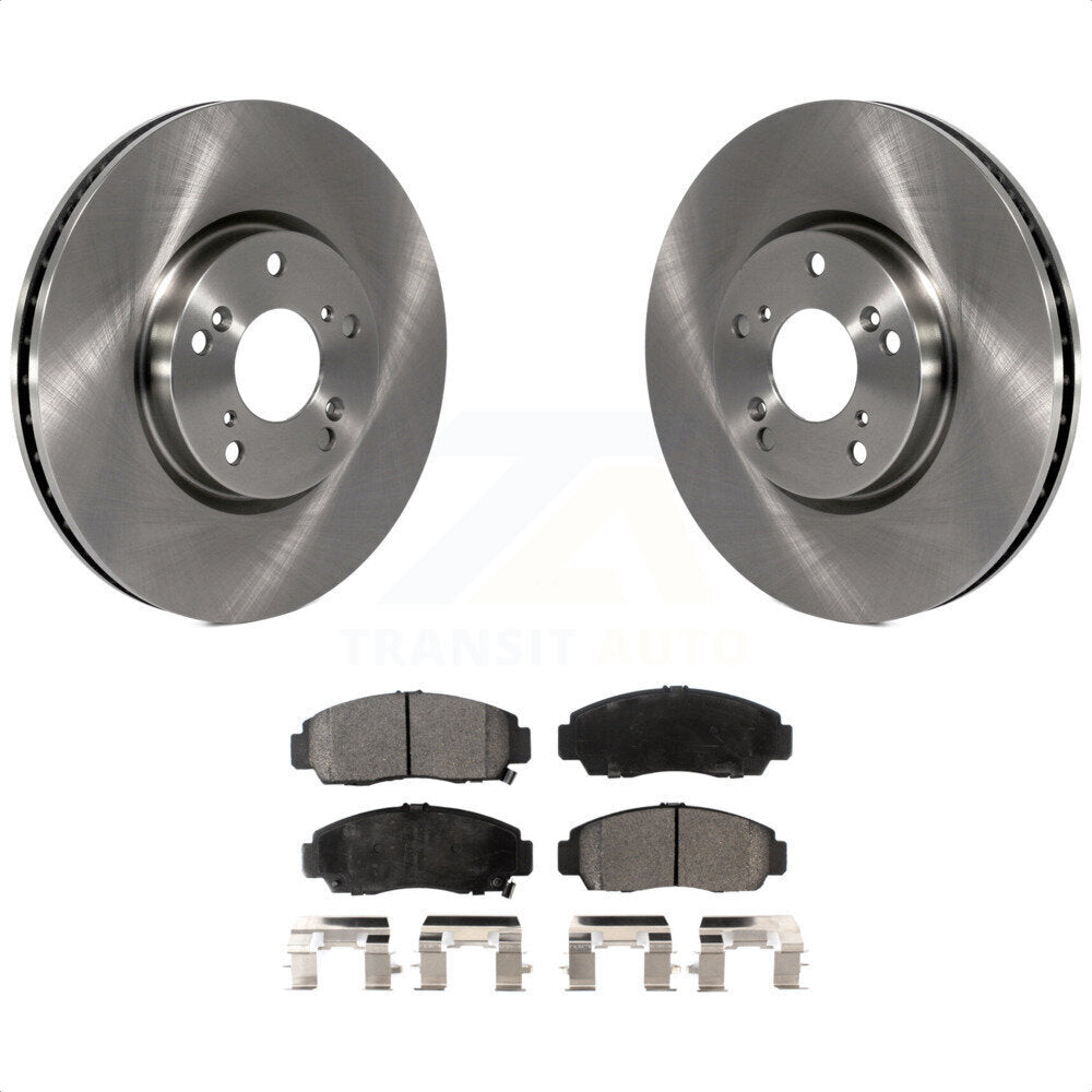 Front Disc Brake Rotors And Ceramic Pads Kit For 2004-2005 Acura TL Automatic transmission K8T-100423 by Transit Auto