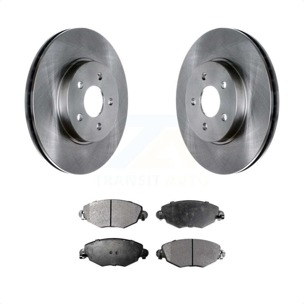 Front Disc Brake Rotors And Ceramic Pads Kit For 2002-2008 Jaguar X-Type K8T-100428 by Transit Auto