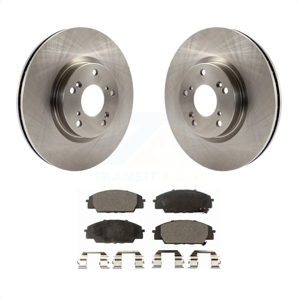 Front Disc Brake Rotors And Ceramic Pads Kit For Honda Civic Acura RSX CSX K8T-100444 by Transit Auto