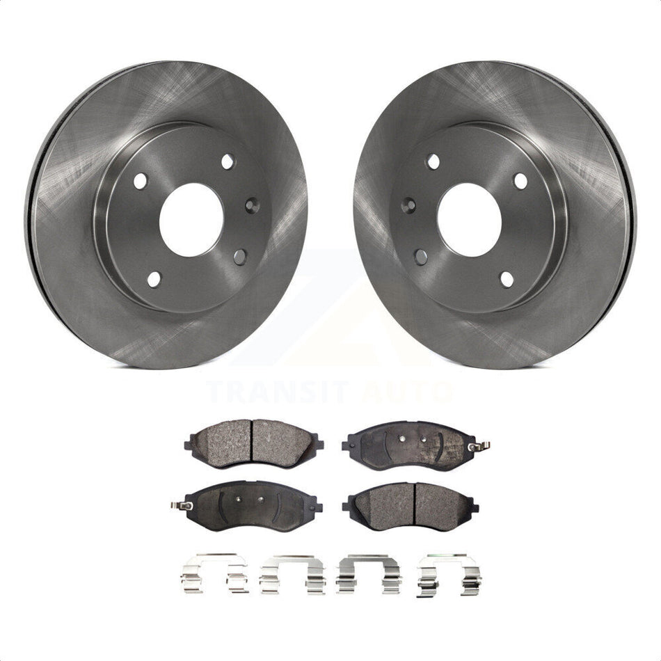 Front Disc Brake Rotors And Ceramic Pads Kit For Suzuki Forenza Reno Chevrolet Optra K8T-100454 by Transit Auto