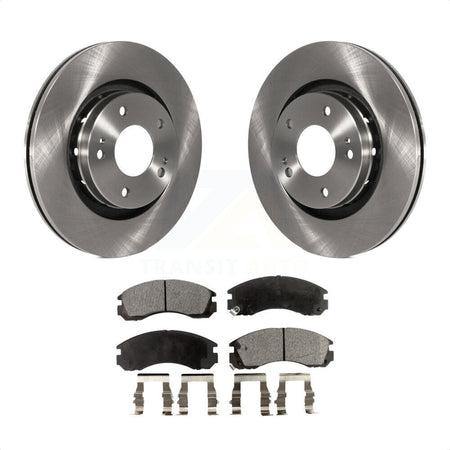 Front Disc Brake Rotors And Ceramic Pads Kit For Mitsubishi Lancer Outlander PHEV K8T-100457 by Transit Auto