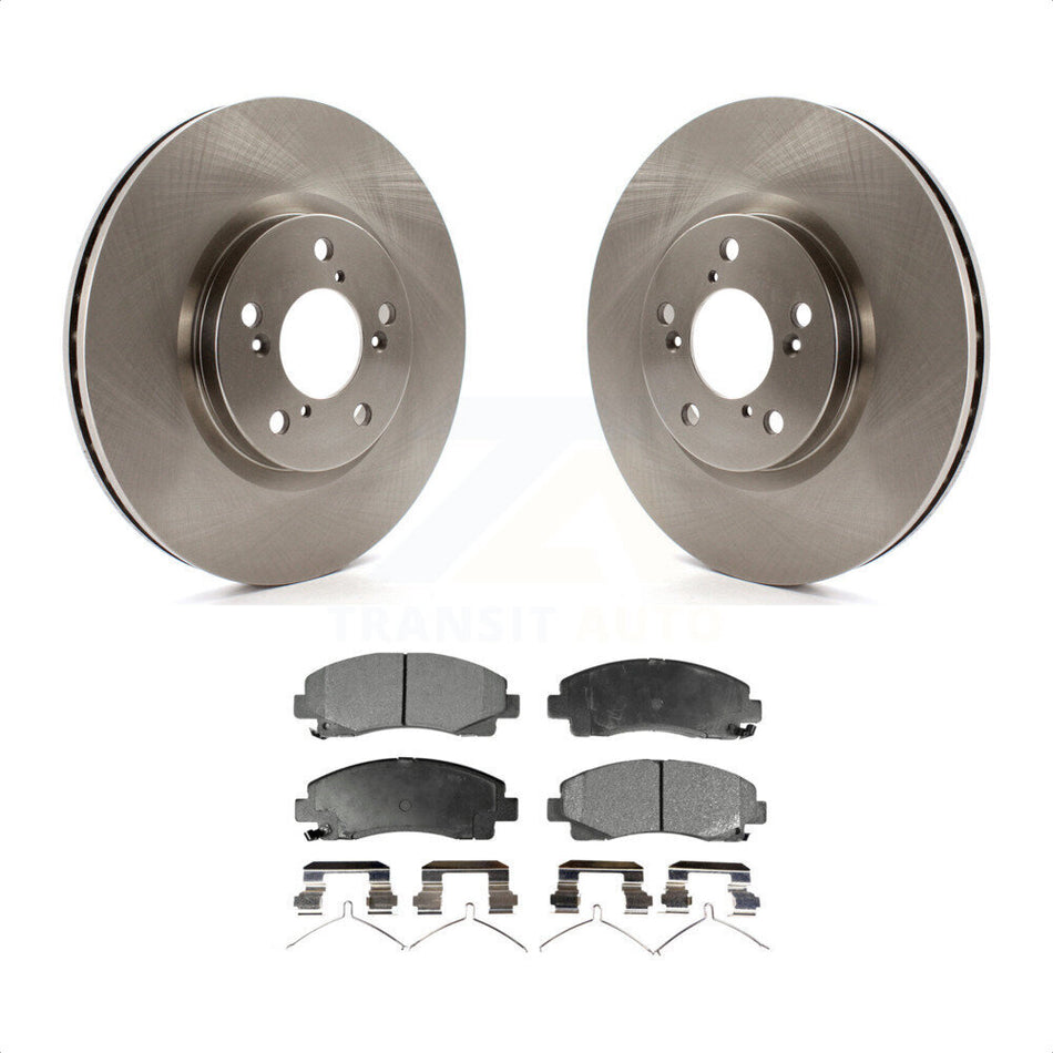 Front Disc Brake Rotors And Ceramic Pads Kit For 2006-2014 Honda Ridgeline K8T-100458 by Transit Auto