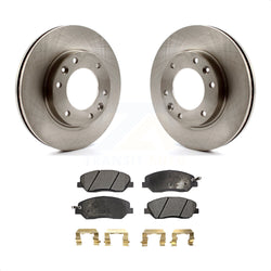 Front Disc Brake Rotors And Ceramic Pads Kit For Kia Sedona Hyundai Entourage K8T-100497