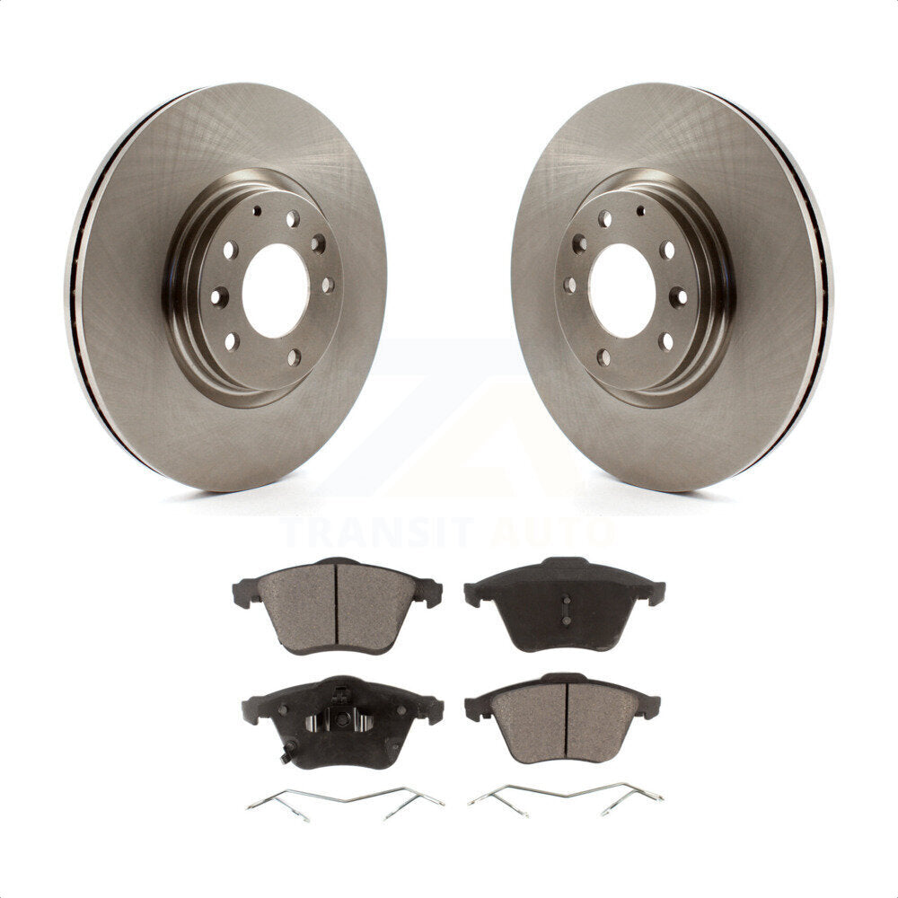 Front Disc Brake Rotors And Ceramic Pads Kit For 2006-2007 Mazda 6 Mazdaspeed K8T-100504 by Transit Auto