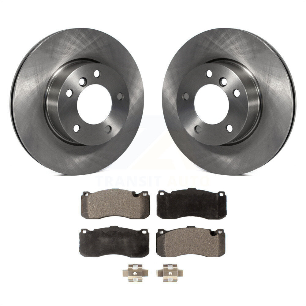 Front Disc Brake Rotors And Ceramic Pads Kit For 2006-2007 BMW 323i With 338mm Diameter Rotor K8T-100508 by Transit Auto