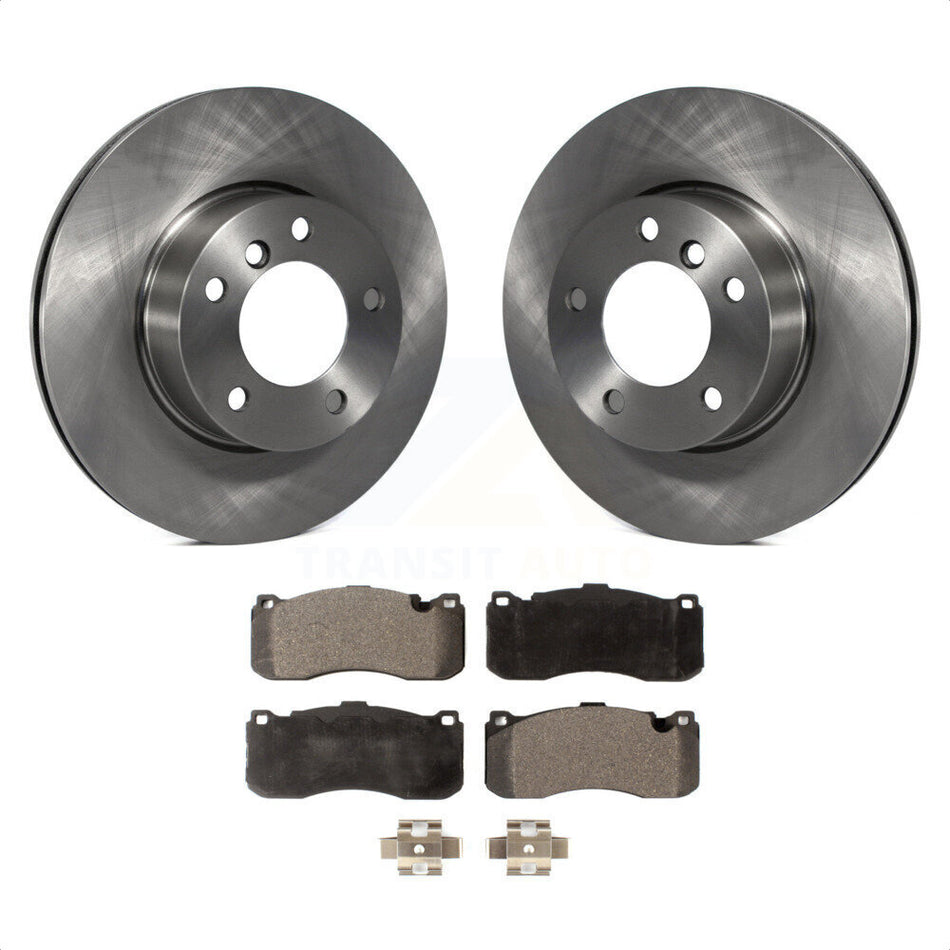 Front Disc Brake Rotors And Ceramic Pads Kit For 2006-2007 BMW 323i With 338mm Diameter Rotor K8T-100508 by Transit Auto