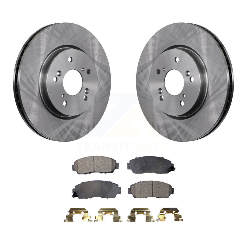 Front Disc Brake Rotors And Ceramic Pads Kit For Honda CR-V Acura RDX Accord Crosstour K8T-100517 by Transit Auto