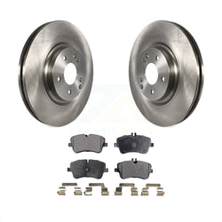Front Disc Brake Rotors And Ceramic Pads Kit For Mercedes-Benz SLK280 C320 With Sport Package K8T-100521