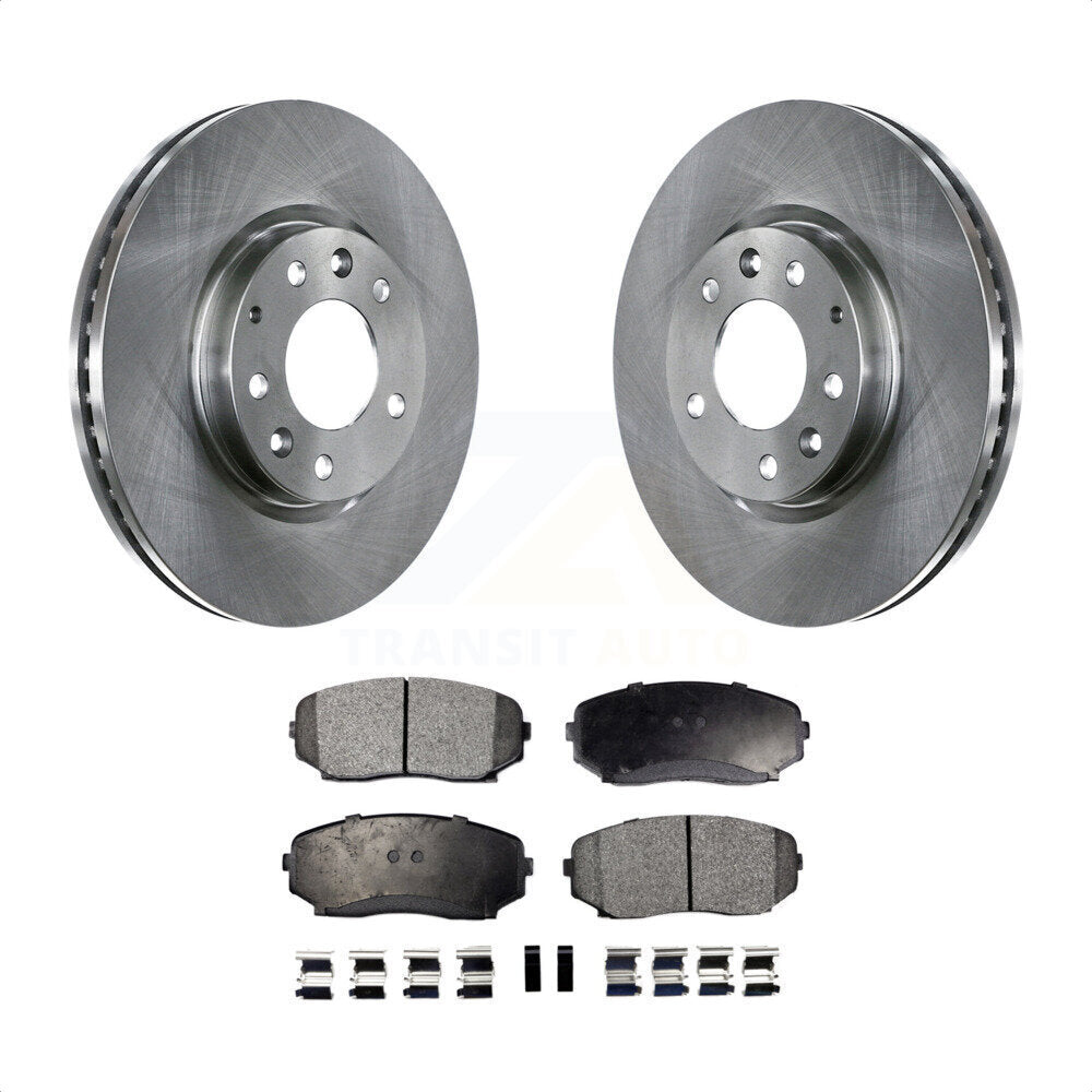 Front Disc Brake Rotors And Ceramic Pads Kit For Ford Edge Mazda CX-7 Lincoln MKX K8T-100522 by Transit Auto