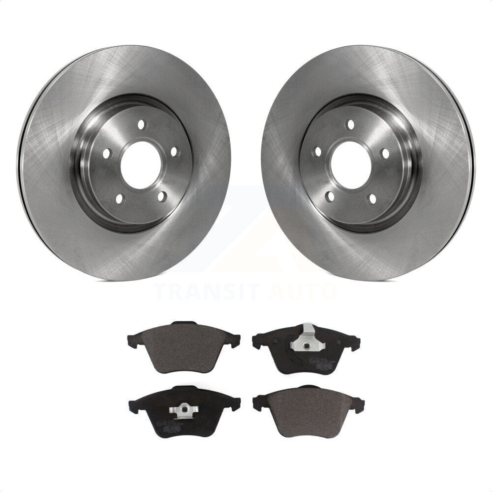 Front Disc Brake Rotors And Ceramic Pads Kit For Volvo S40 C70 V50 K8T-100533 by Transit Auto