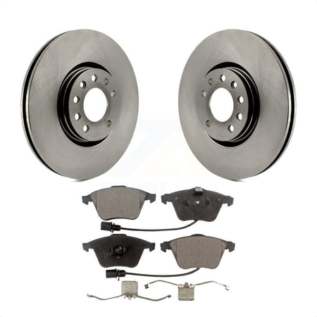 Front Disc Brake Rotors And Ceramic Pads Kit For 2010-2011 Saab 9-3X With 314mm Diameter Rotor K8T-100543 by Transit Auto