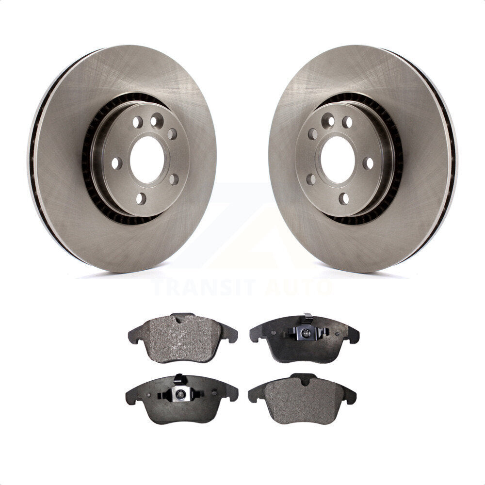 Front Disc Brake Rotors And Ceramic Pads Kit For 2008-2015 Land Rover LR2 K8T-100565 by Transit Auto