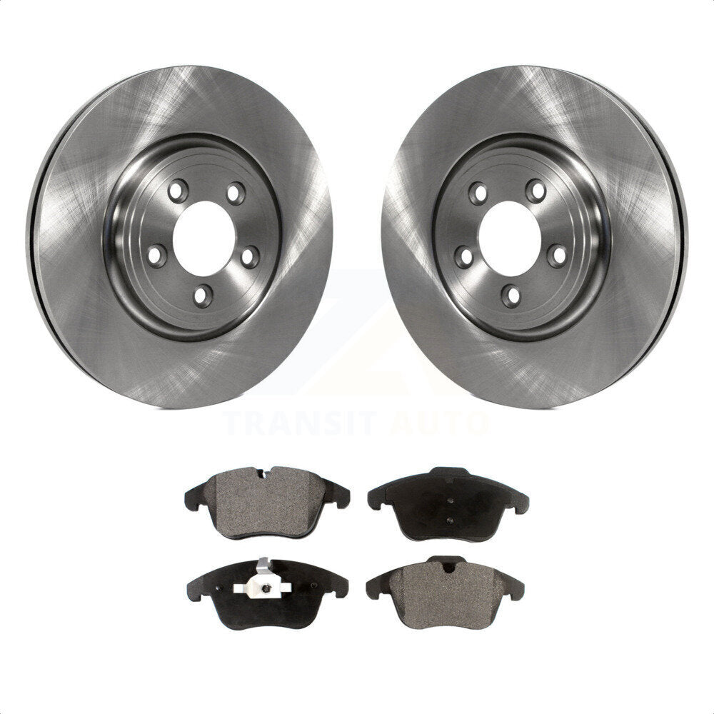 Front Disc Brake Rotors And Ceramic Pads Kit For Jaguar XF S-Type XK XJ8 Vanden Plas K8T-100566 by Transit Auto