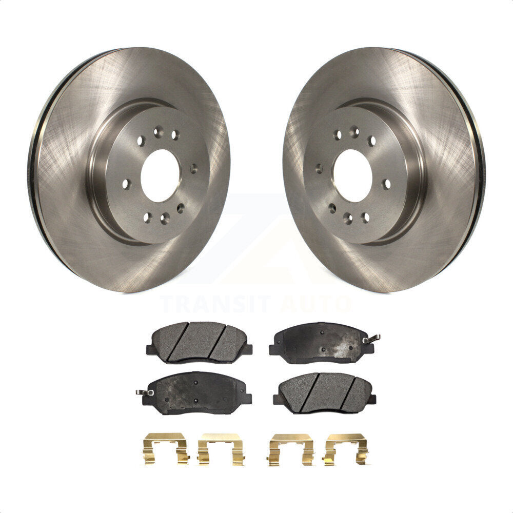 Front Disc Brake Rotors And Ceramic Pads Kit For 2009-2011 Kia Borrego K8T-100596 by Transit Auto