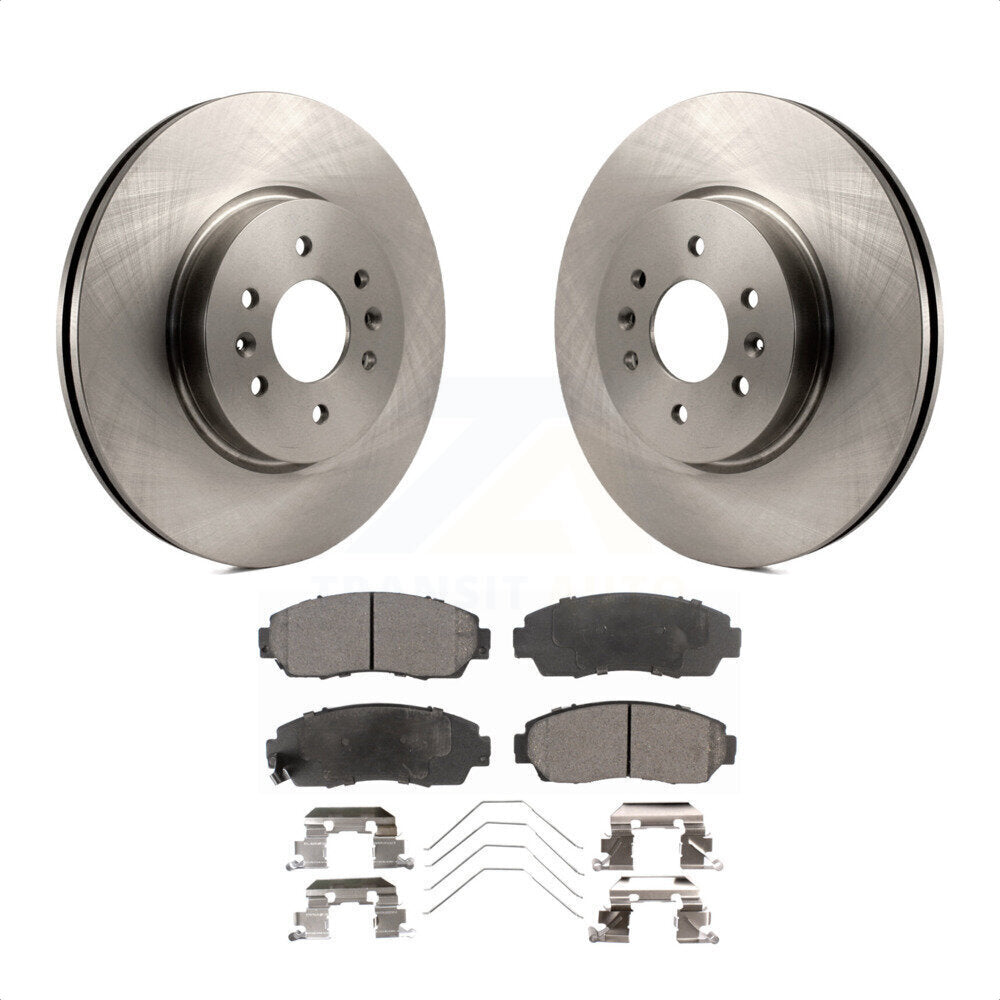 Front Disc Brake Rotors And Ceramic Pads Kit For 2011-2014 Honda Odyssey K8T-100597 by Transit Auto