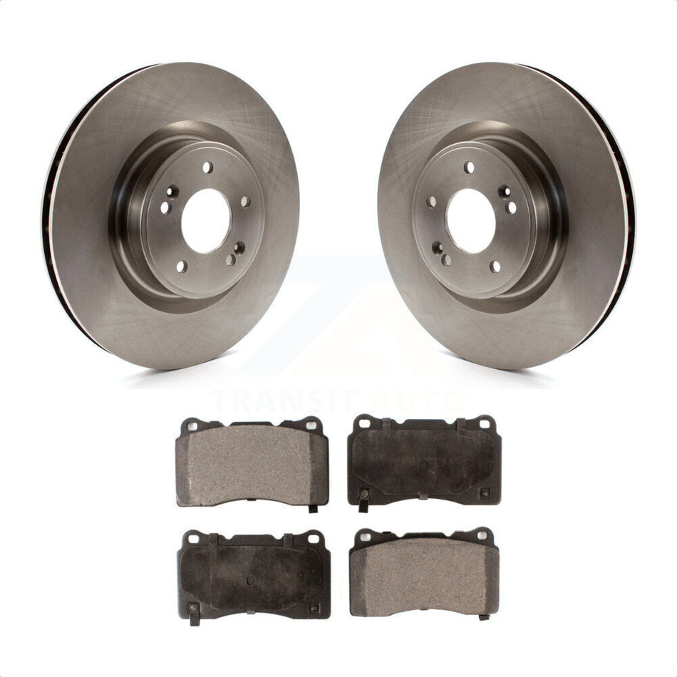 Front Disc Brake Rotors And Ceramic Pads Kit For Hyundai Genesis Coupe K8T-100605 by Transit Auto